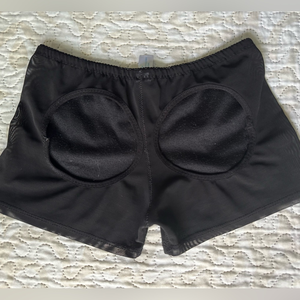 Black Padded Shapewear Shorts